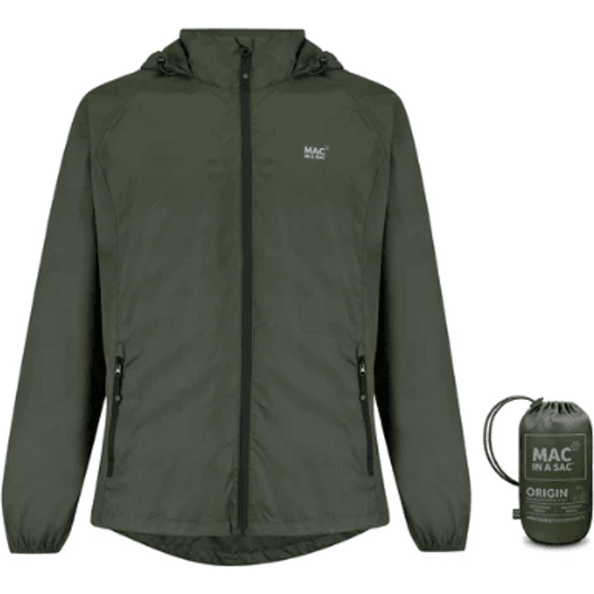Mac-In-A-Sac Adult Rain Jacket Outside Sports