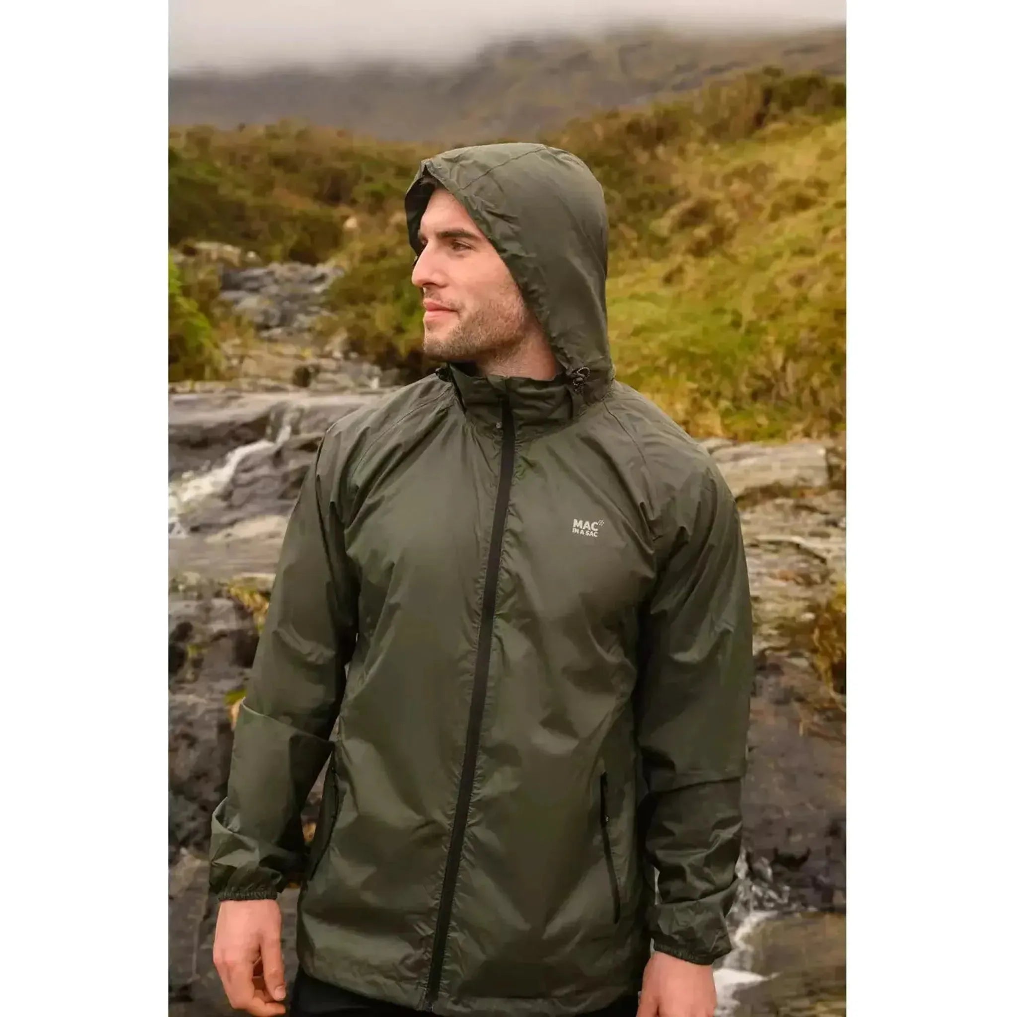 Mac-In-A-Sac Adult Rain Jacket Outside Sports