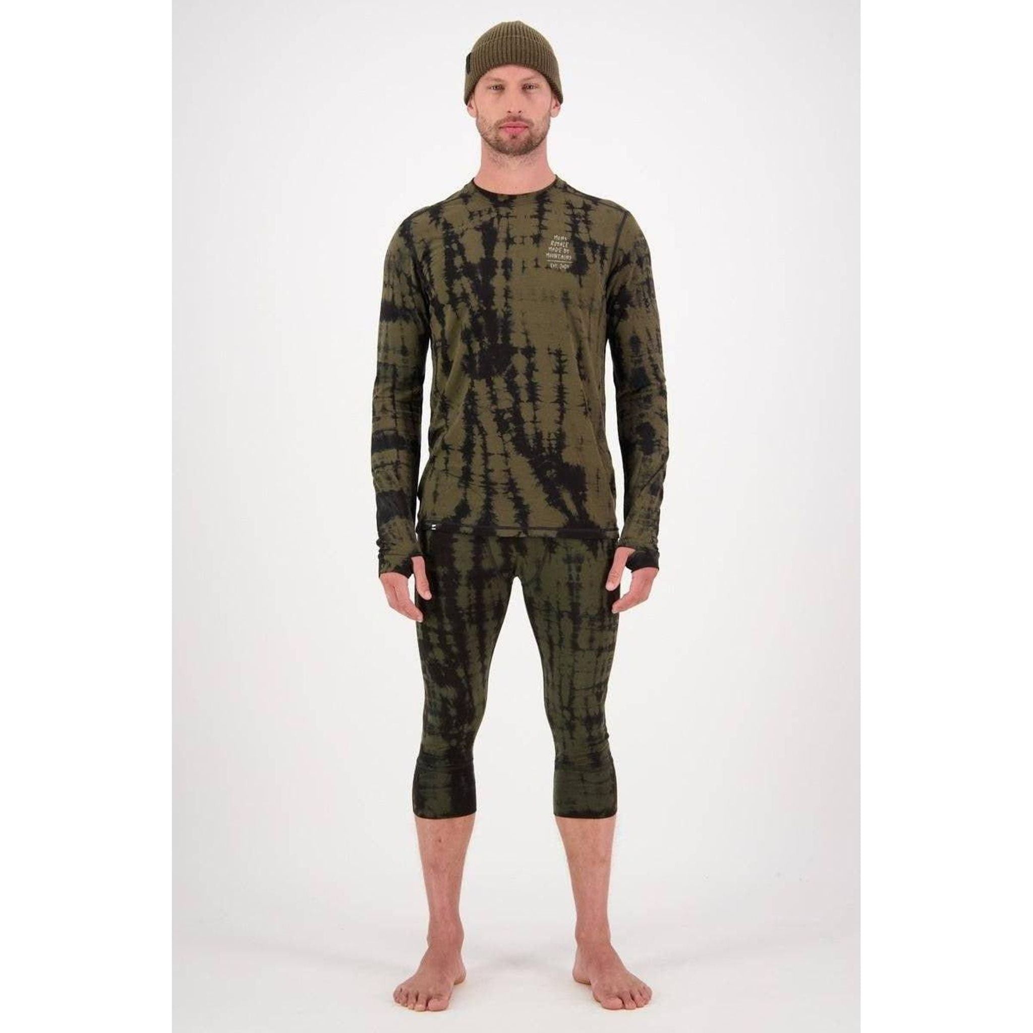 Mons Royale Mens Cascade 3/4 Leggings Outside Sports