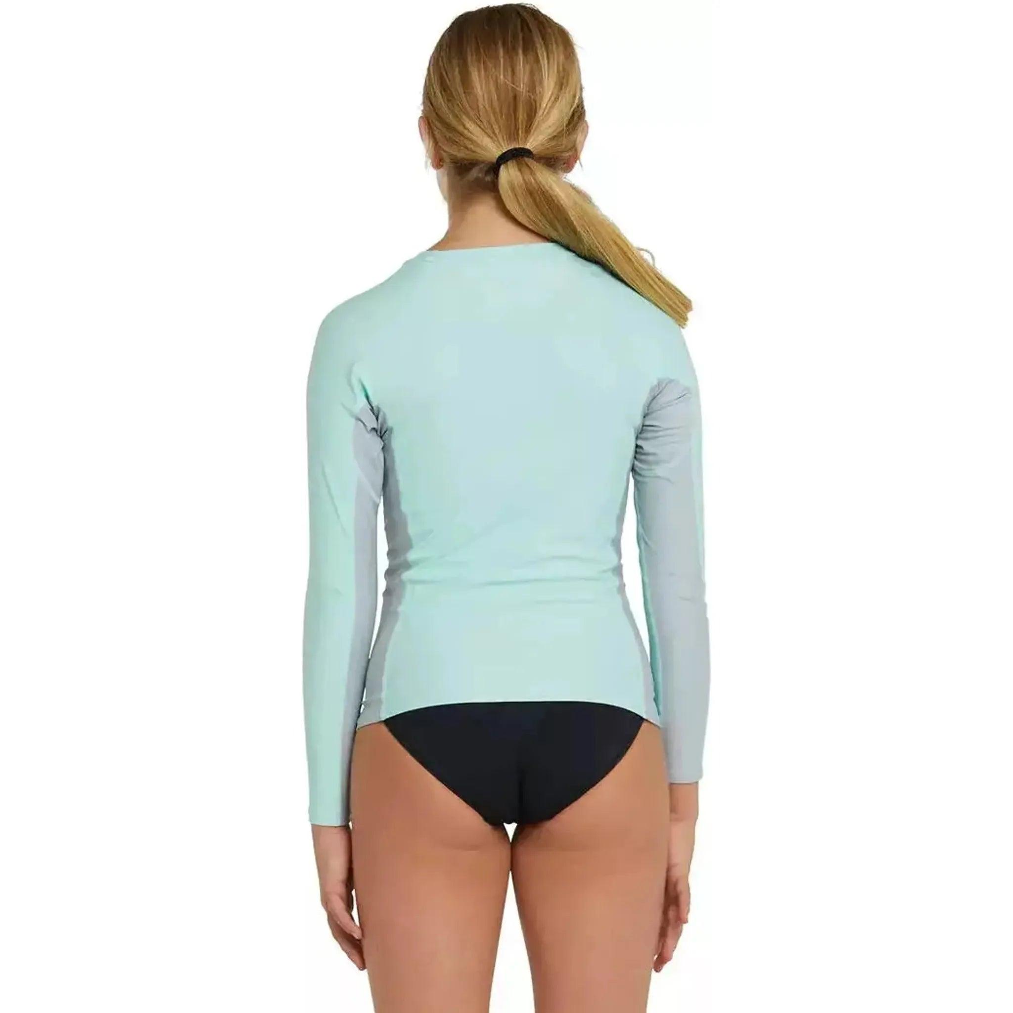 O'Neills Girls Classic UV LS Rash Vest Outside Sports