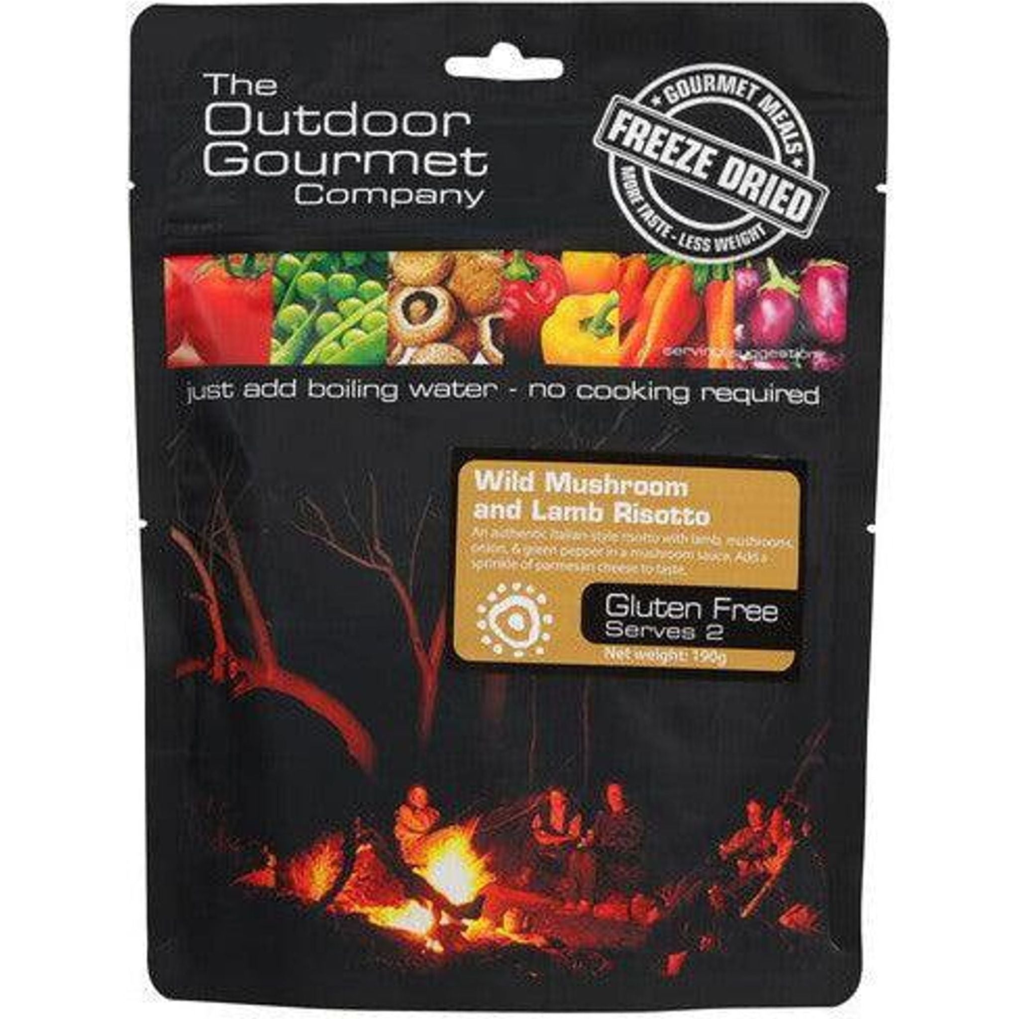 Outdoor Gourmet Wild Mushroom & Lamb Risotto 190g Outside Sports
