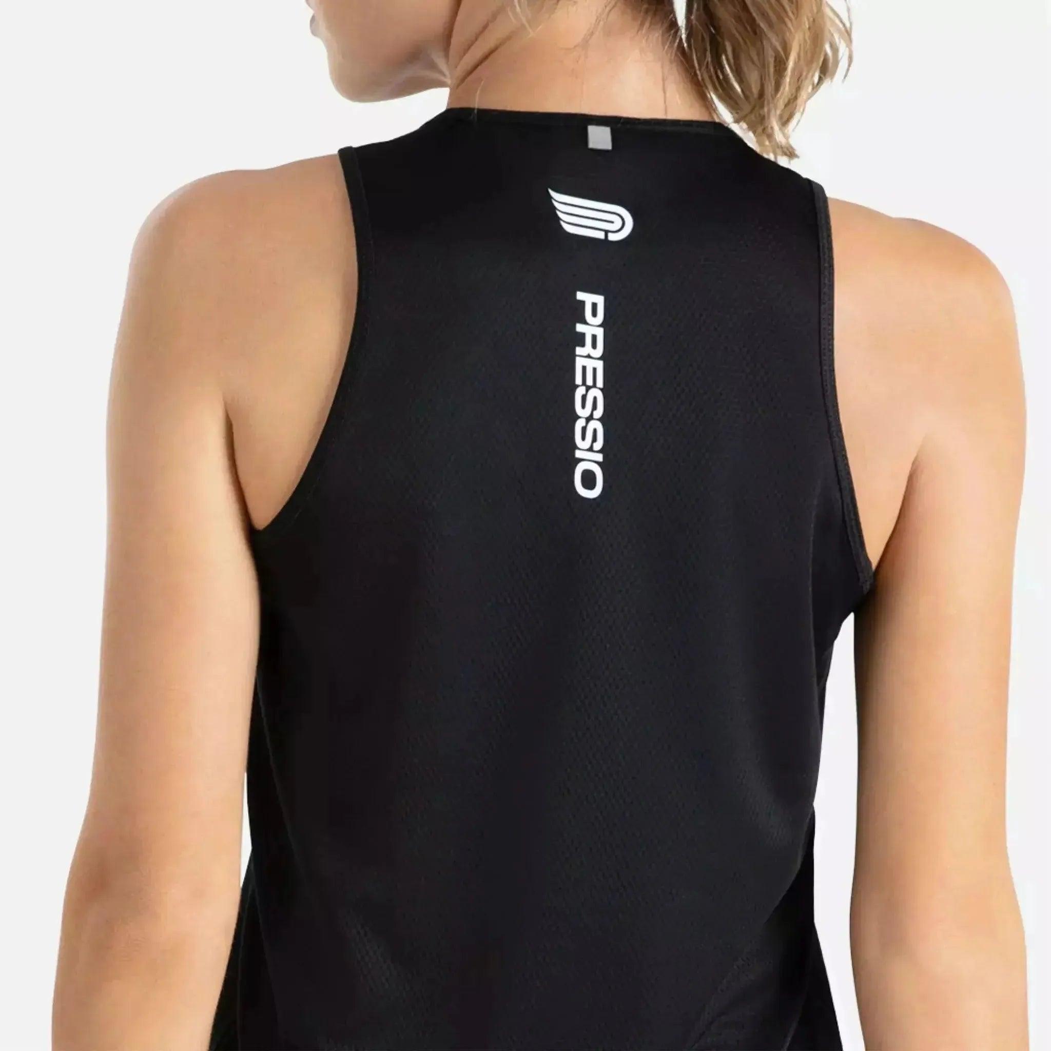 Pressio Womens Hapai Singlet Wideback Outside Sports
