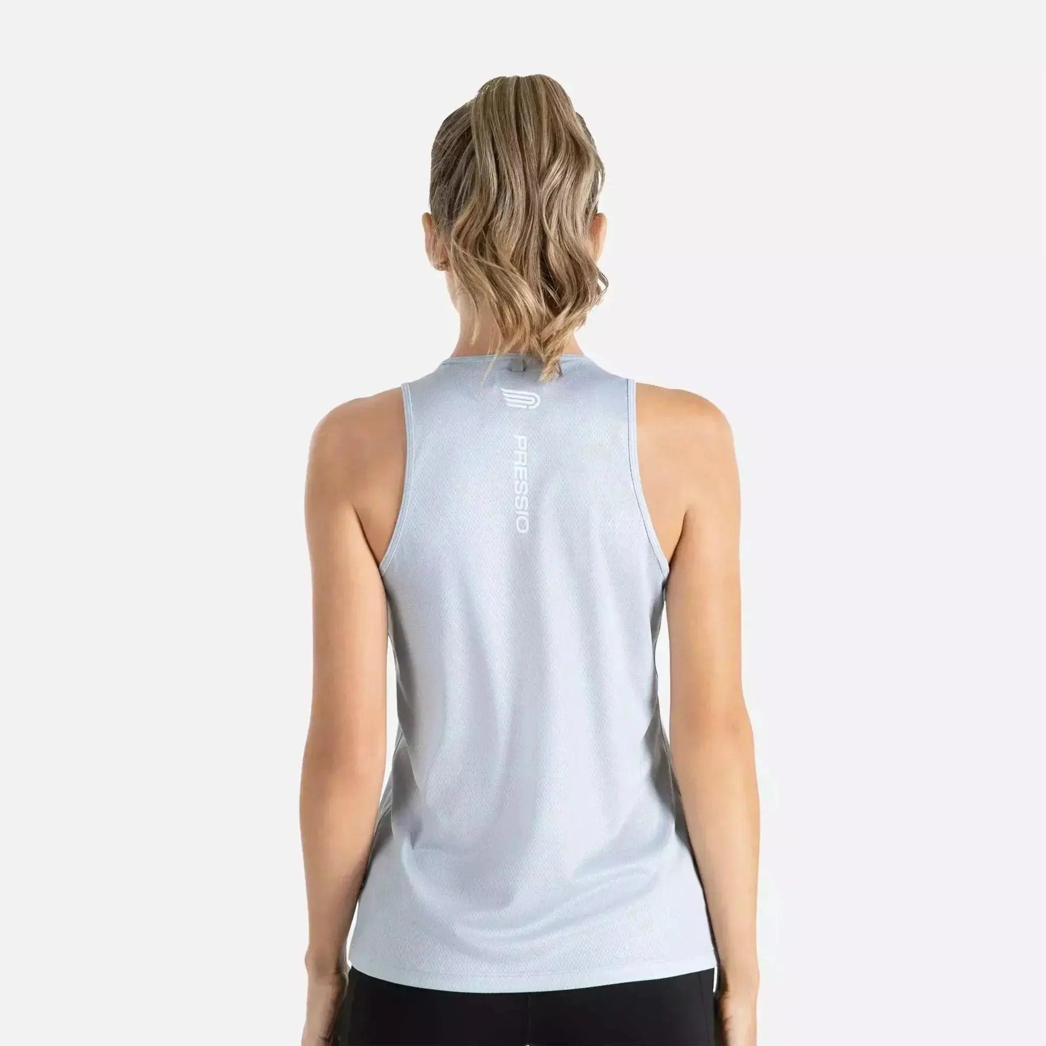 Pressio Womens Hapai Singlet Wideback Outside Sports