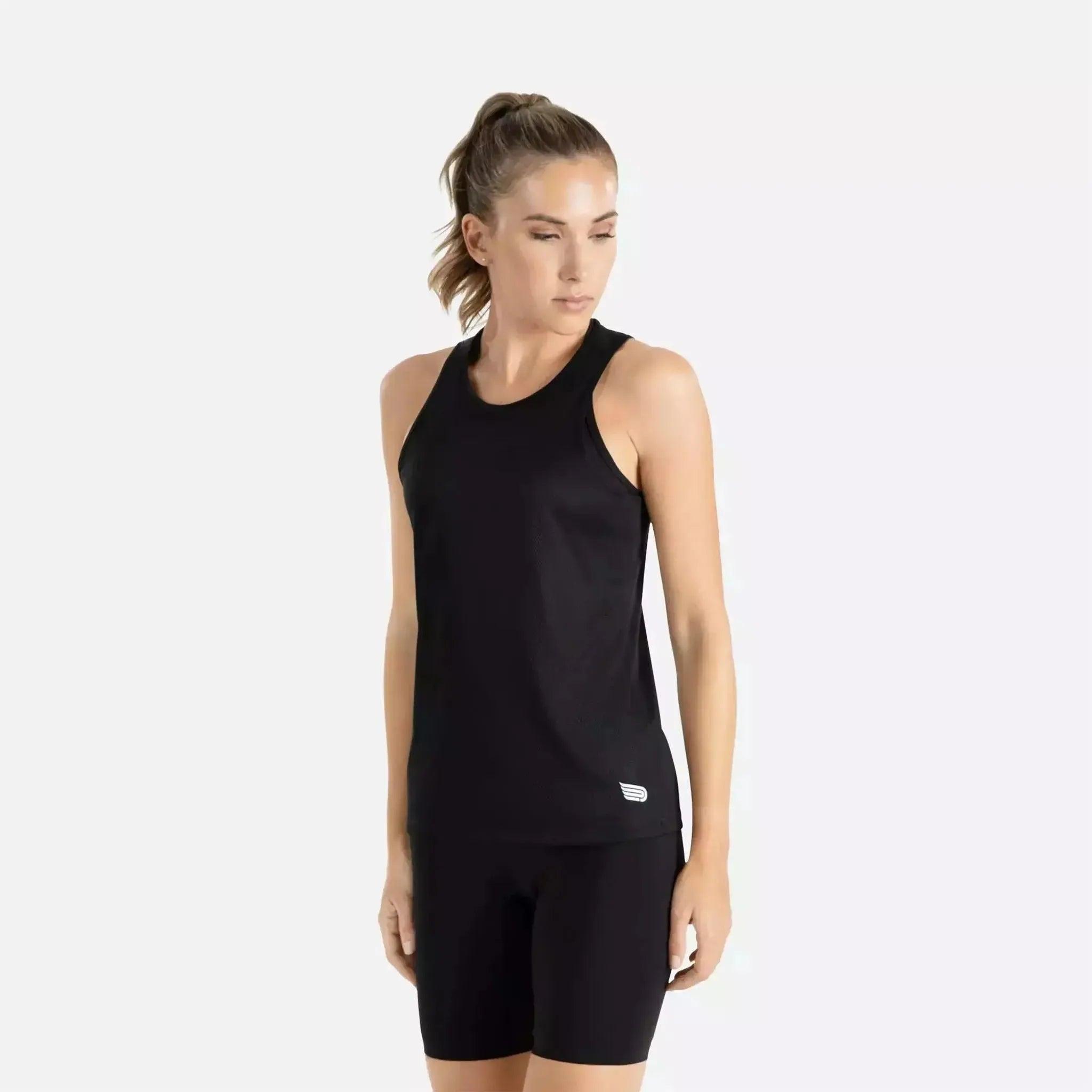 Pressio Womens Hapai Singlet Wideback Outside Sports