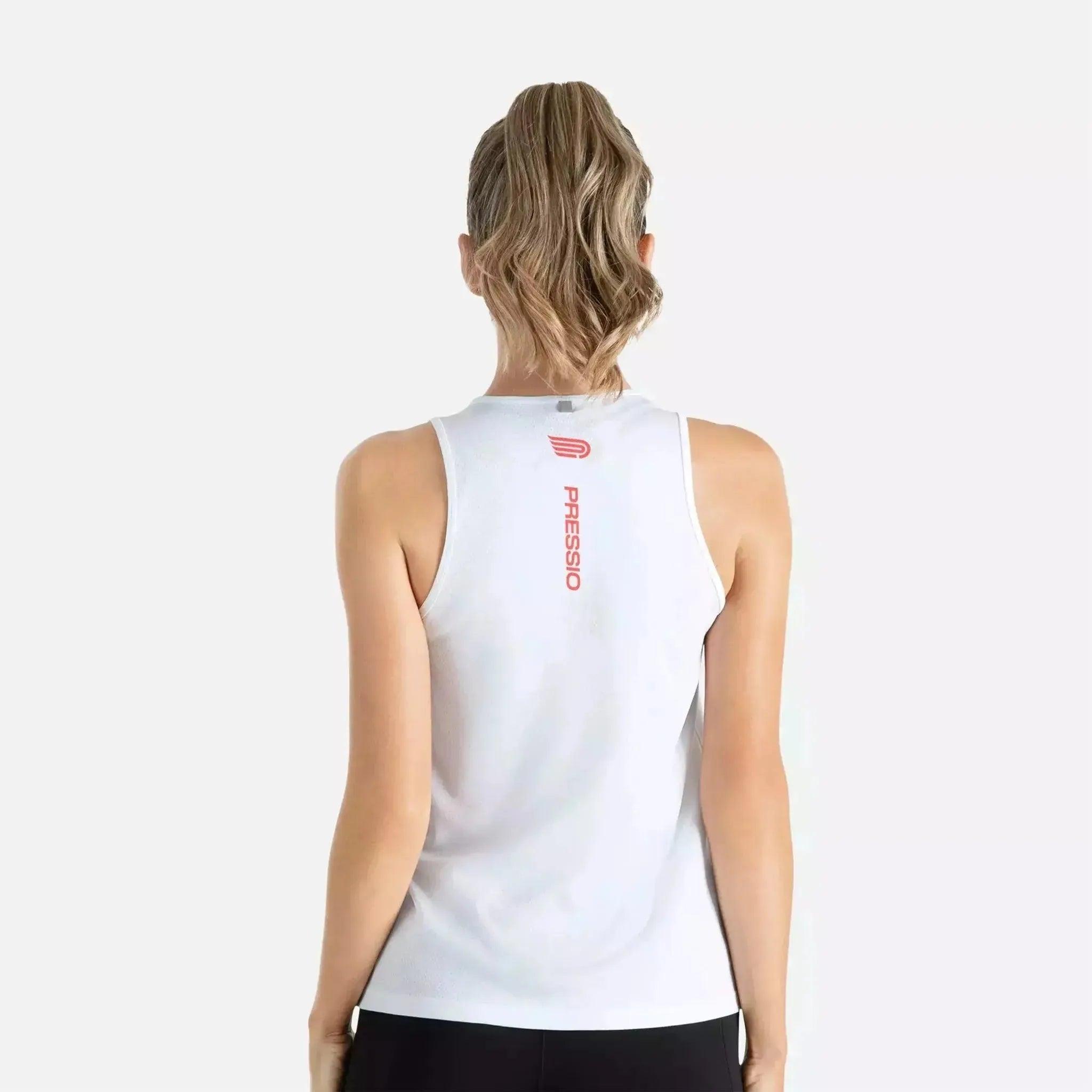 Pressio Womens Hapai Singlet Wideback Outside Sports