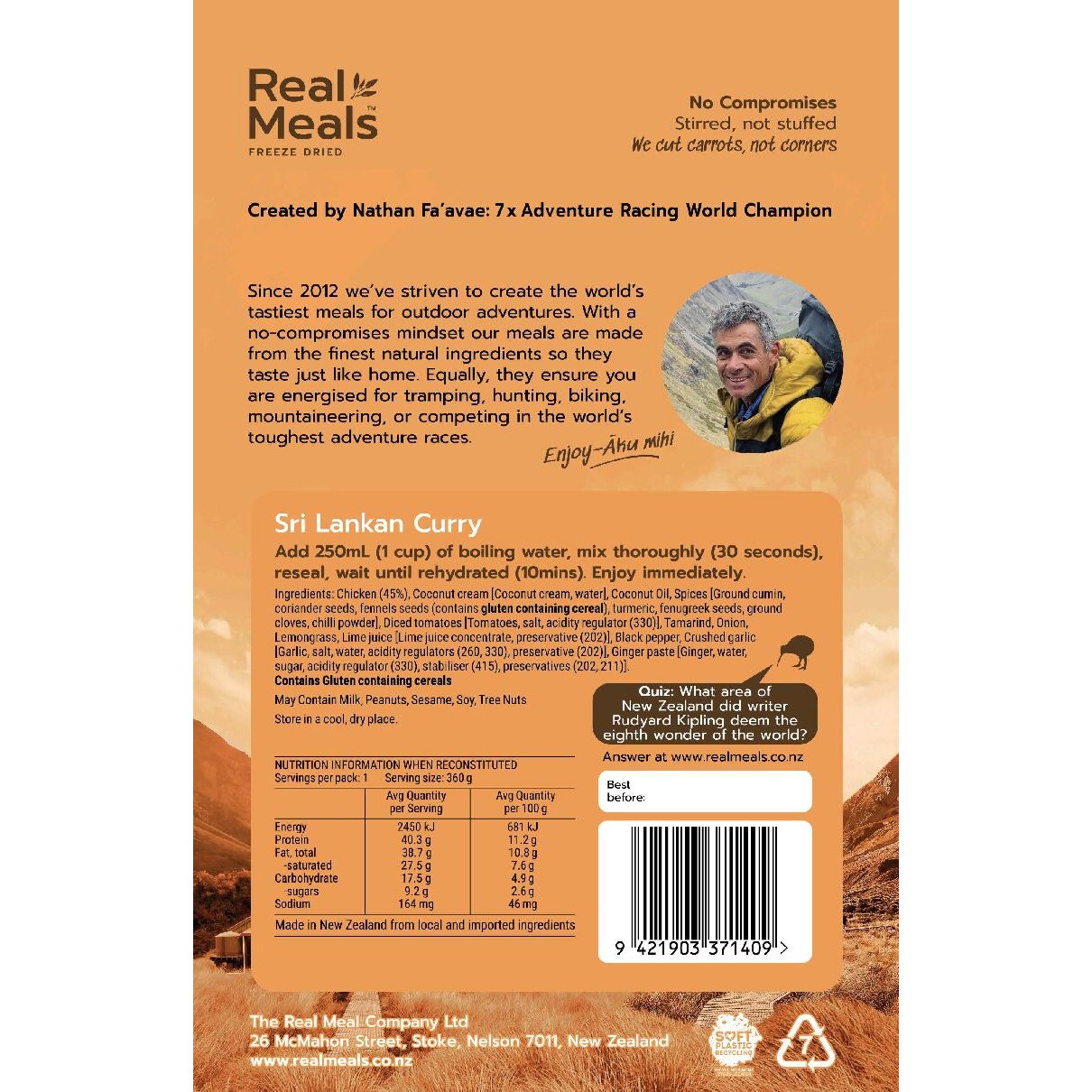 Real Meals Sri Lankan Chicken Curry