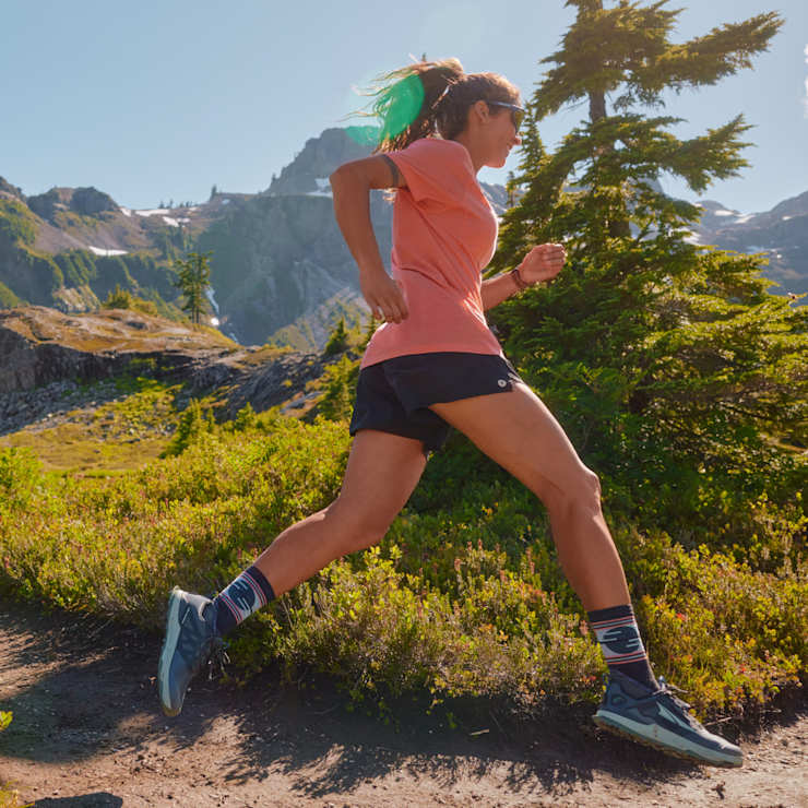 Smartwool Women's Trail Run Targeted Cushion Sunset Crew