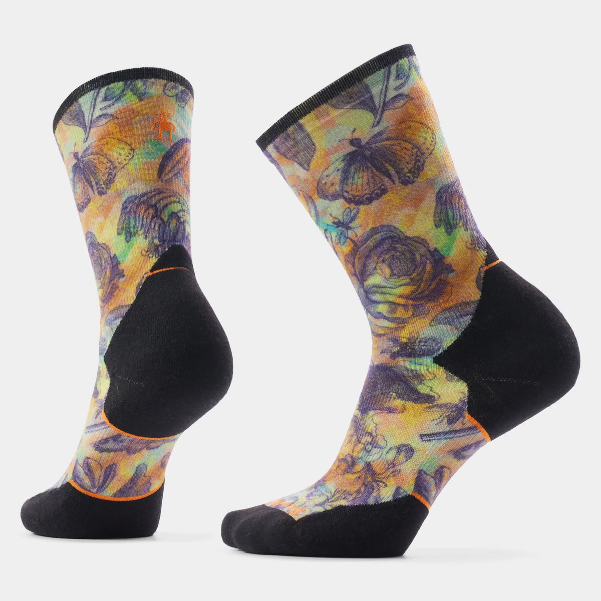 Smartwool Women's Targeted Cushion Floral Party Print Crew Trail Running Socks