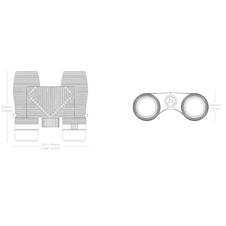 Nocs Standard Issue 8X25 Waterproof Binoculars