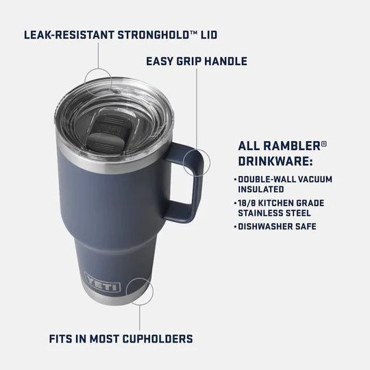 Yeti Rambler 30oz Travel Mug (887ml)