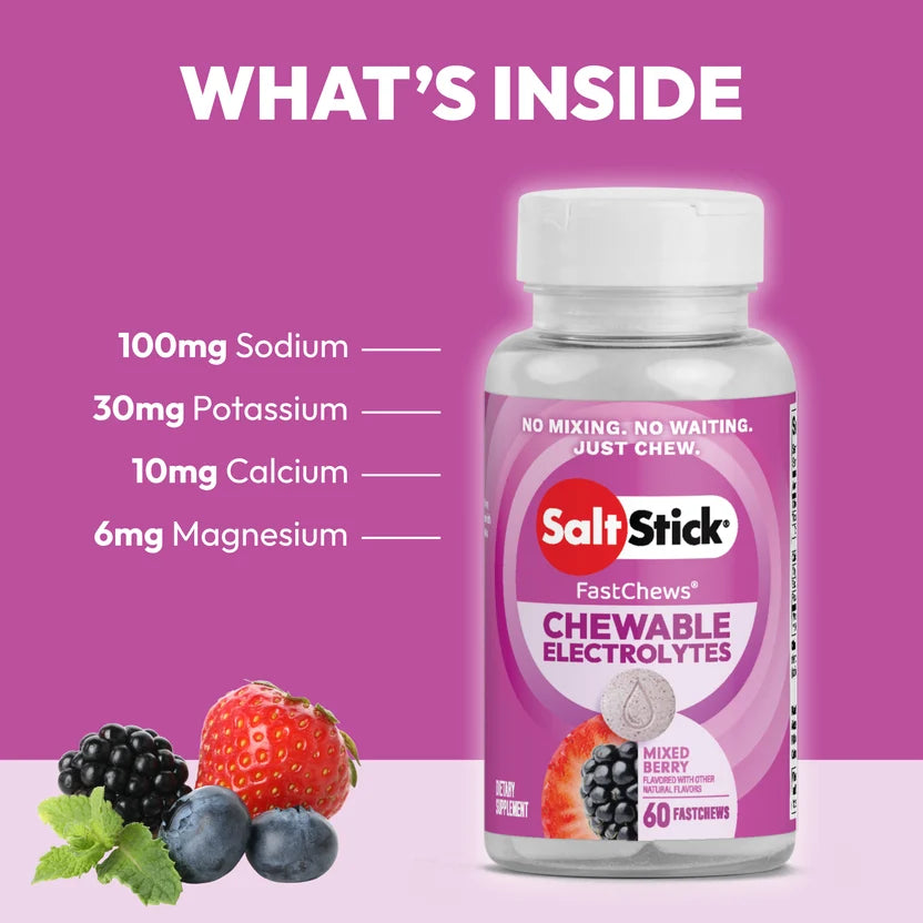 Saltstick Fastchews Electrolyte Replacement Chews - Bottle