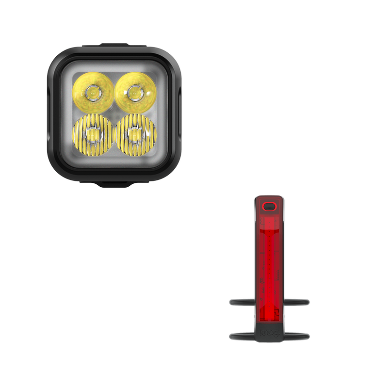 Knog Blinder 600 + Plus Bike Light Set - Front and Rear