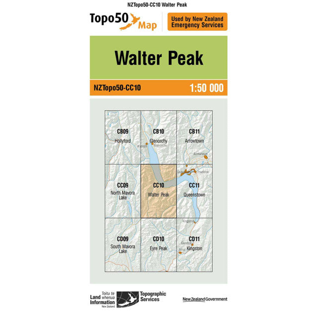 Topo Map 50 Walter Peak CC10