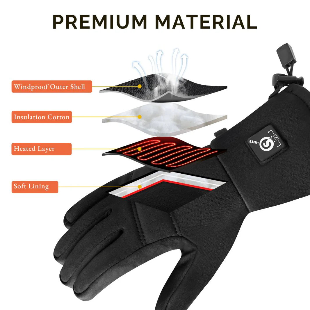 Heated Softshell Gloves (Incl Battery)