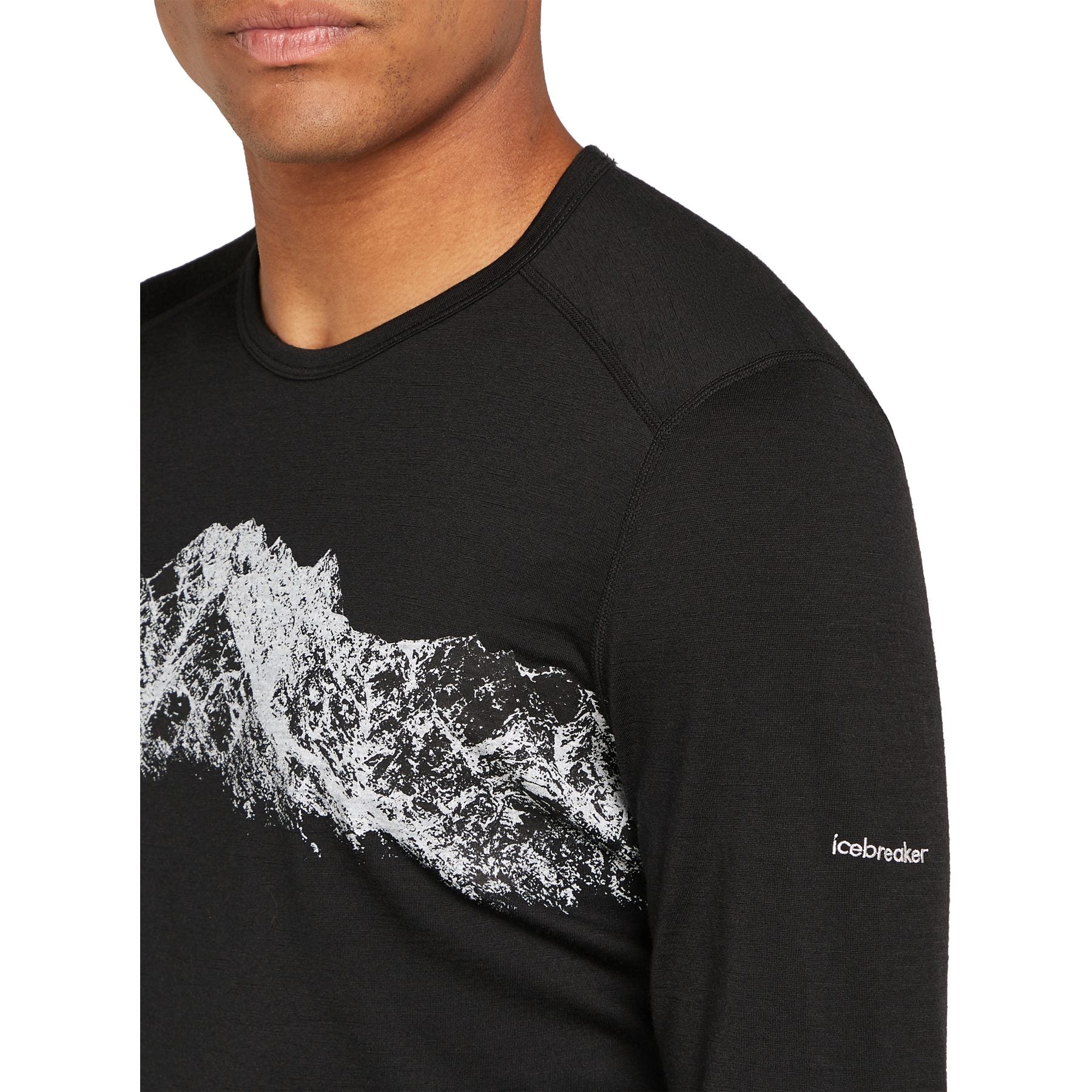 Icebreaker Men's Merino 200 Oasis Long Sleeve Crewe Thermal Top Remarkables