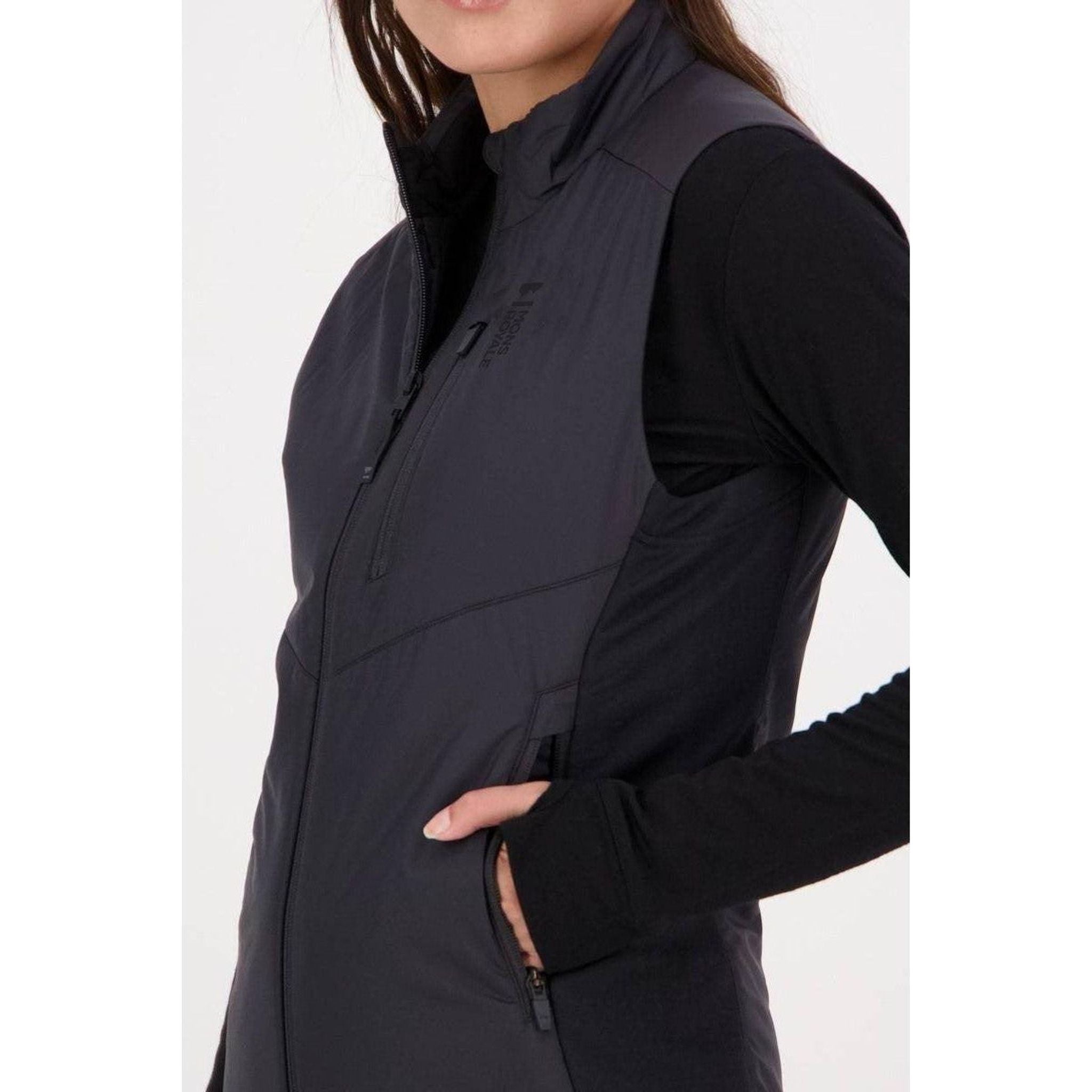 Mons Royale Womens Arete Wool Insulation Vest Outside Sports