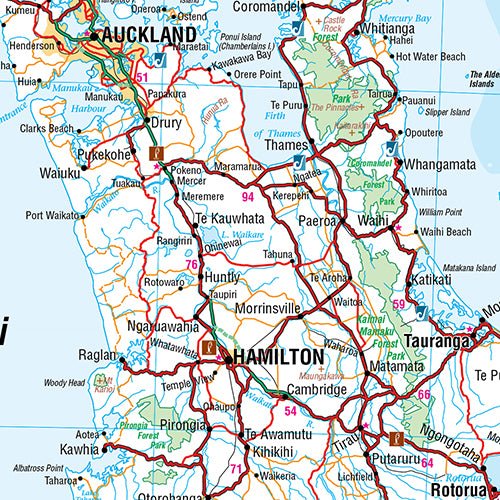 New Zealand Aotearoa Map (1: 1,600,000) (6th edition 2016)