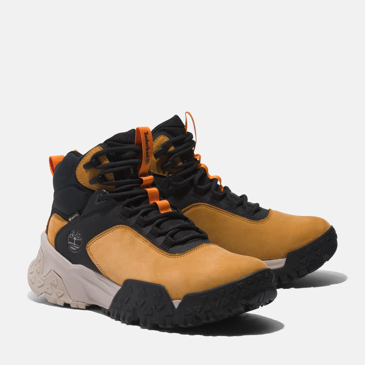 Timberland Men's Motion Scramble Waterproof Hiker Mid Wheat Nubuck