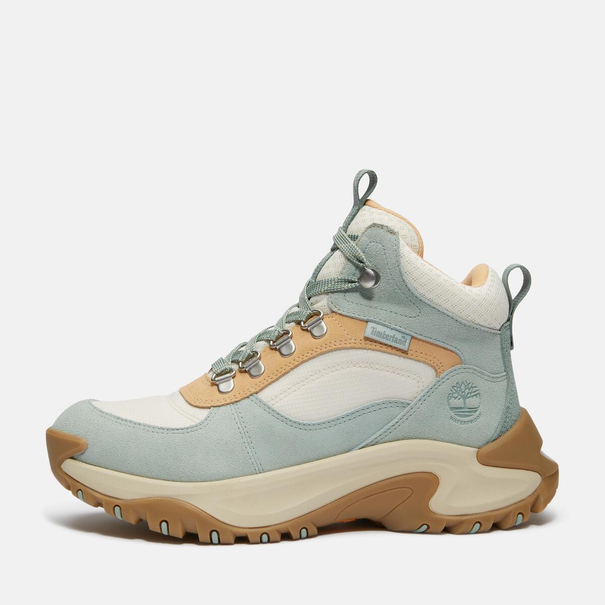 Timberland Women's Motion Maddsen Waterproof Mid Light Green Suede